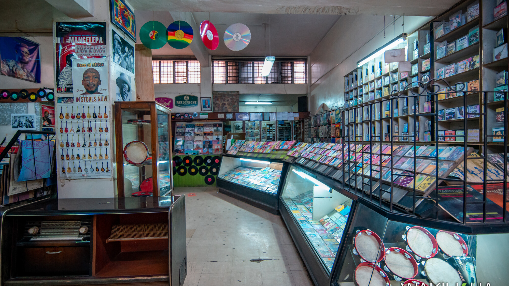 Located in downtown Nairobi, Ronald Ngala Street, where the hustle and bustle of the shamba la mawe grind is thickest, is an unlikely cultural oasis by the name Melodica Music Stores. Melodica’s specialty is vinyl records. | Image: Maingi Kabera
